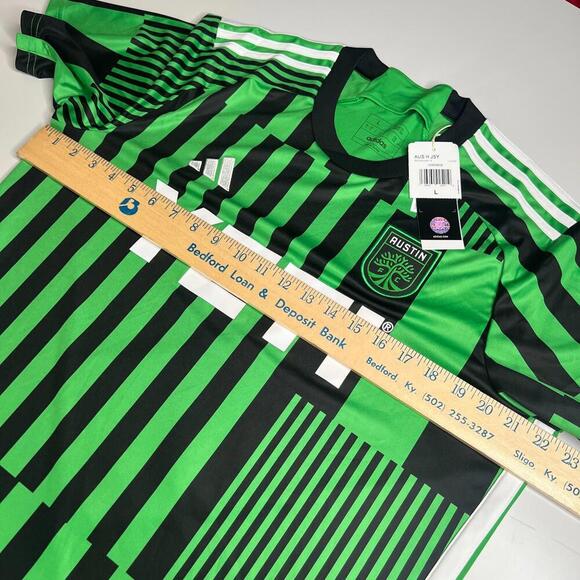 Adidas Austin FC 2023/24 Home Jersey Green Black HI1835 Men’s Size L Soccer MLS - Picture 3 of 7